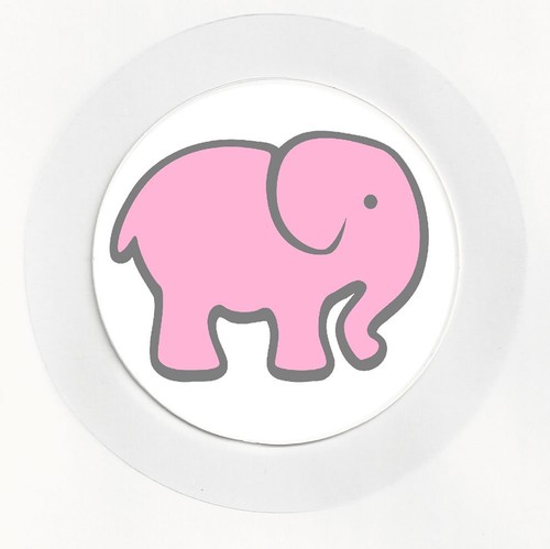 Pink elephant cartoon - elephant,