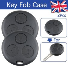 2 Replacement Car Key Fob Case Cover 3Button for Smart Fortwo Forfour City Coupe