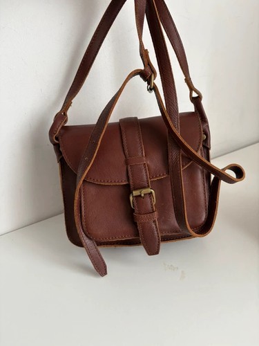 Brown fatface leather satchel - brown,