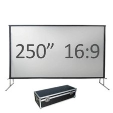 250" Fast fold projection screen, Front and rear, 16:9 HD Fast Fold Fixed/framed