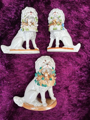 Antique dog ornaments holding - ornaments,