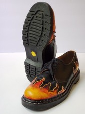 MADE ENGLAND VINTAGE TREDAIR FLAME FIRE OXFORD LACE UP SHOES UK MEN'S 10 US 10.5