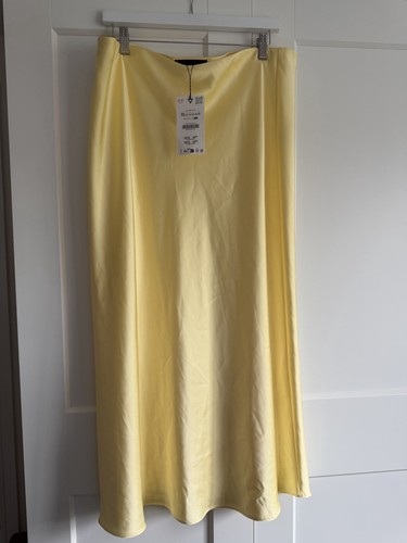 Zara yellow satin - zara,