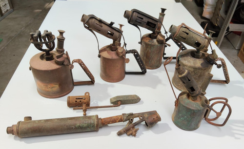 Antique soldering blowtorch - antique,