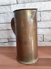 WW1 ARTILLERY SHELL TRENCH ART 8" HIGH JUG MARKED PALESTINE 1 917-18