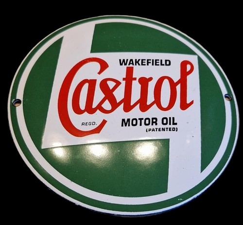Castrol porcelain - castrol, (garage).