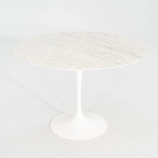 2011 Eero Saarinen for Knoll Round Dining Table with Marble Top 42 inch Diameter