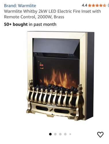 Brand new electric fire - electric, remote