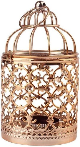 Rose golden metal - , tealight