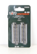 Kato K20-030 N Gauge Unitrack (S64) Straight Track 64mm (Pack Of 2)