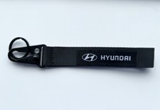Hyundai Black Lanyard Keyring