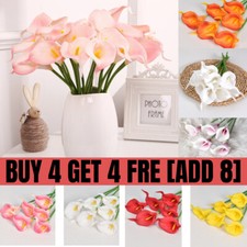 Real Touch Medium Cala Lillies - Premium Realistic Calla Lily Artificial Stems