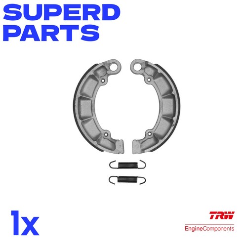 Brake shoes rear - brake, 180x40mm