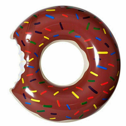Inflatable donut swim ring - inflatable,
