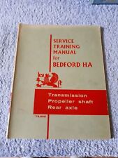 Service Training Manual for