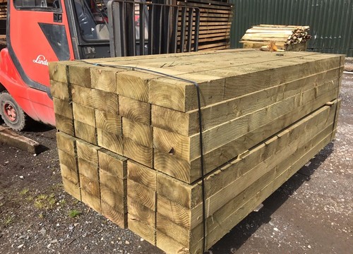 Pressure treated new spruce