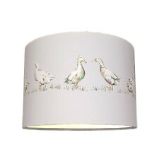 Lampshades in Laura Ashley Ducks Silver Fabric Various Sizes | FREE POST