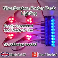 Ghostbusters Proton Pack Cyclotron Ready Built Lights Prop Comic Con Cosplay