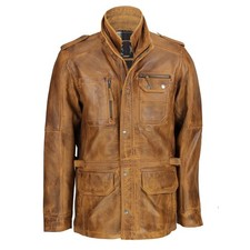 Mens Tan Brown Wax Real