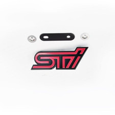 Genuine Pink Black Front Grille Badge For Subaru Impreza 05+ WRX STi 93013FE160