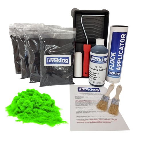 Flocking kit fluorescent green - kit,