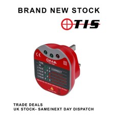 TIS 1000 Electrical 230V 13A Plug In Socket Tester With Sounder Buzzer