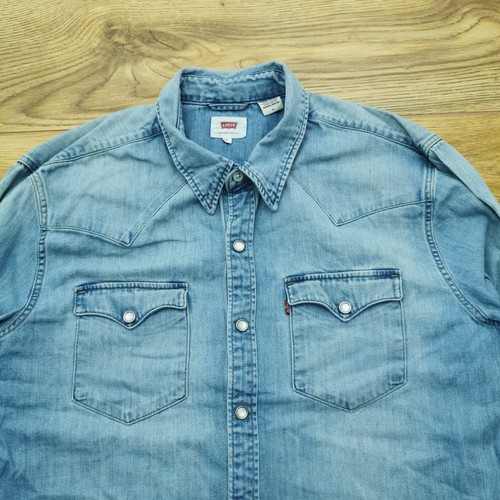 Levi denim shirt - denim, mens