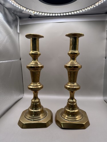 Vintage brass candlestick - brass,