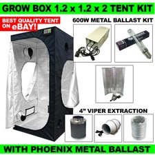 Grow Box Tent Starter Kit 1.2m