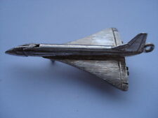 C1970S SILVER MINIATURE CONCORDE AEROPLANE WITH MOVABLE/HINGED NOSE