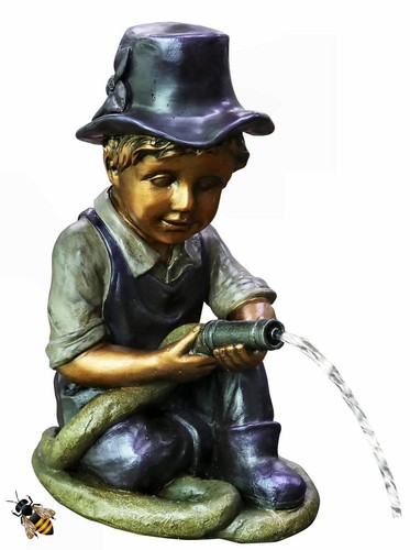 Garden pond spitter - pond, boy