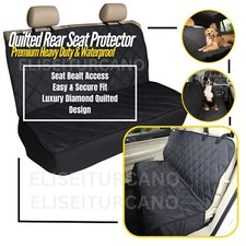 For VW TIGUAN TOURAN - Premium Quilted Heavy Duty Pet Dog Rear Seat Cover Guard