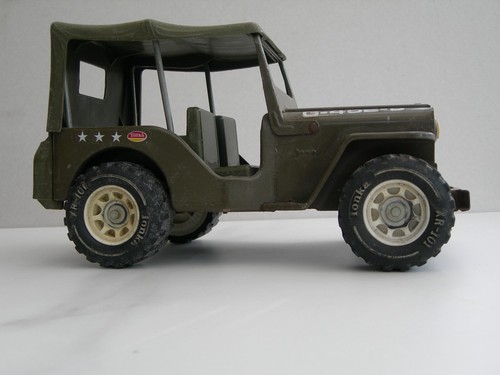 Vintage tonka army jeep with - vintage,