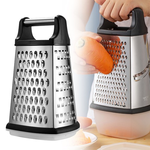 Stainless steel box grater - stainless,