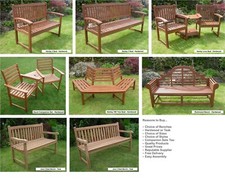 Garden Bench & Companion Sets - Choice of FSC ® Hardwood and FLEGT Teak Benches