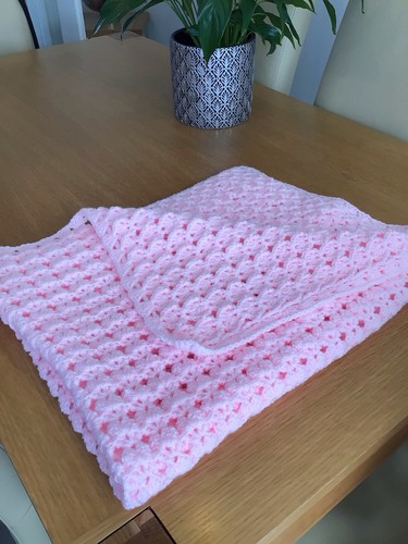 Handmade crochet baby blanket - crochet,