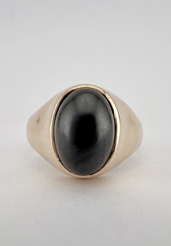 Antique 10k yellow cabochon - antique,
