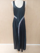 Ladies 'Sportsmax' Max Mara Satin Open Back Dress - Size UK 16