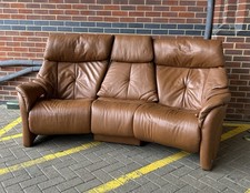 Himolla 3 Seater Curved Cognac
