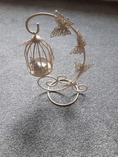 Vintage Whimsical Cream Metal