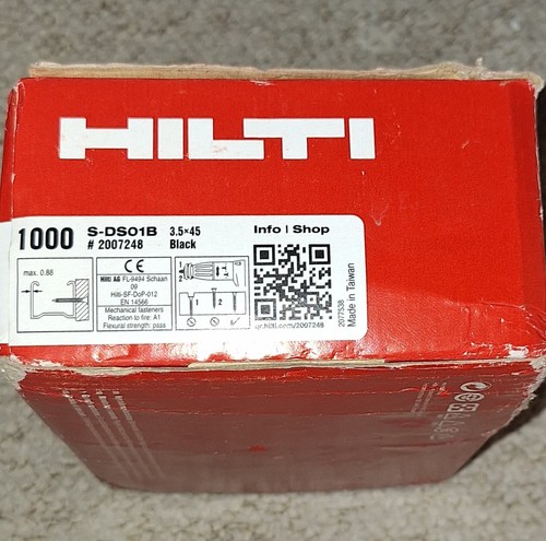 Hilti drywall screw ds01b - hilti,