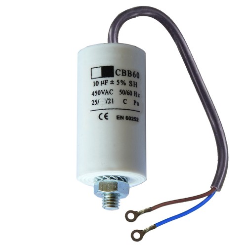 10uf mfd wired - capacitor, cbb60