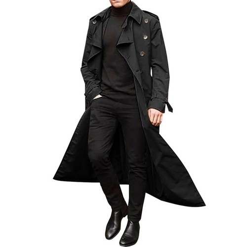 Men long trench - men's, coat
