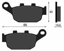 REAR BRAKE PADS 43105 MY1 405 HONDA CB 400 SUPER FOUR 1992