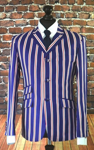 Blue striped boating blazer - blue,