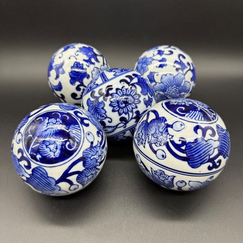 Set vintage blue white - 5,