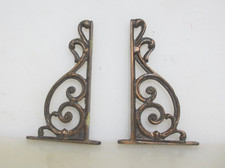 Vintage Brass Shelf Brackets