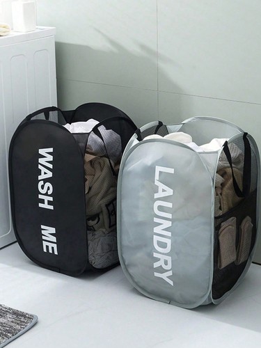 Mesh pop laundry basket - mesh,