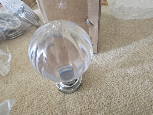Pair segmented acrylic ball - of,
