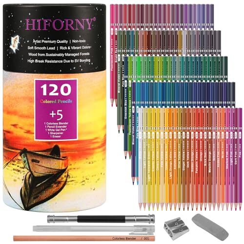 125 pack colored pencils set - 125,